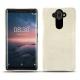 Capa em pele Nokia 8 Sirocco - Blanc escumo