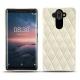 レザーケース Nokia 8 Sirocco - Blanc escumo - Couture