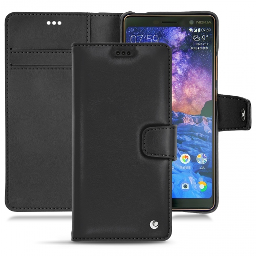 Housse cuir Nokia 7 Plus