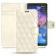 Custodia in pelle Nokia 7 Plus - Blanc - Couture ( Bologna - White ) 