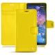 Nokia 7 Plus leather case - Jaune fluo