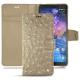 Housse cuir Nokia 7 Plus - Autruche desert