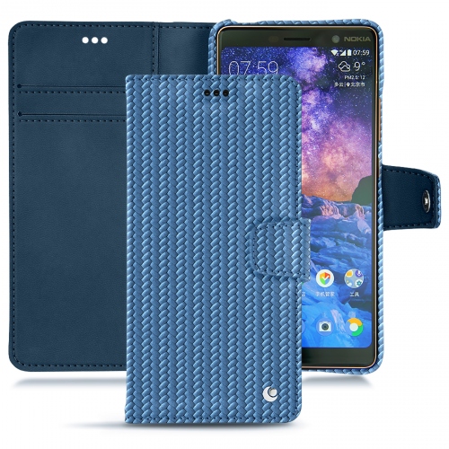 가죽 커버 Nokia 7 PlusAbaca ishia ( Pantone #395775 ) 
