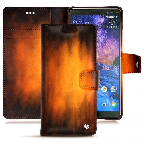 Protections de luxe - housses, coques, étuis - pour Nokia 7 Plus par NoreveFauve Patine