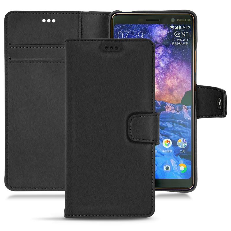 硬质真皮保护套 Nokia 7 Plus - Noir PU