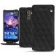Nokia 7 Plus leather case - Ebène - Couture ( Sleek P C12 - Black ) 