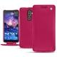 Custodia in pelle Nokia 7 Plus - Rose fluo