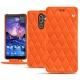 Housse cuir Nokia 7 Plus - Orange fluo - Couture