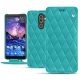 Custodia in pelle Nokia 7 Plus - Bleu fluo - Couture