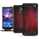Housse cuir Nokia 7 Plus - Rouge Patine