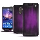 Custodia in pelle Nokia 7 Plus - Violet Patine