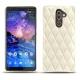 Lederschutzhülle Nokia 7 Plus - Blanc - Couture ( Bologna - White ) 