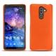Capa em pele Nokia 7 Plus - Orange fluo
