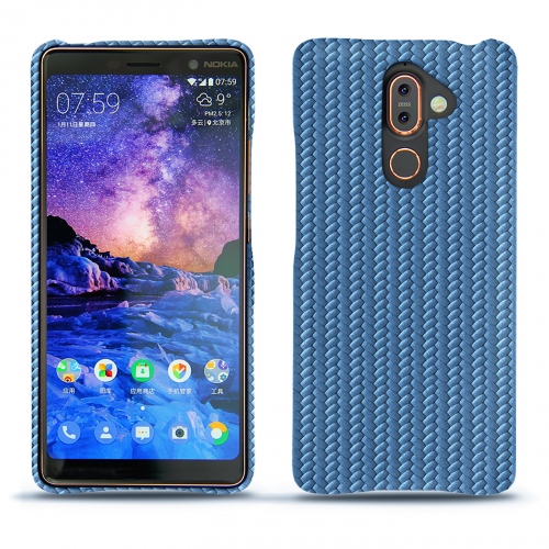 レザーケース Nokia 7 PlusAbaca ishia ( Pantone #395775 ) 