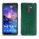 Coque cuir Nokia 7 Plus - Crocodile pino