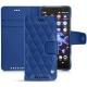 硬质真皮保护套 Sony Xperia XZ2 Compact - Bleu océan - Couture ( Nappa - Pantone 293C ) 
