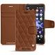 Funda de piel Sony Xperia XZ2 Compact - Marron - Couture ( Nappa - Pantone 1615C ) 