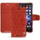 Housse cuir Sony Xperia XZ2 Compact - Papaye - Couture ( Pantone 180C ) 