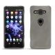 Sony Xperia XZ2 Compact leather cover - Acier vintage ( Pantone 403C ) 
