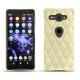 Lederschutzhülle Sony Xperia XZ2 Compact - Beige - Couture ( Nappa - Pantone 7502C ) 