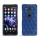 Funda de piel Sony Xperia XZ2 Compact - Bleu océan - Couture ( Nappa - Pantone 293C ) 