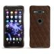 Funda de piel Sony Xperia XZ2 Compact - Châtaigne - Couture ( Pantone 476C ) 