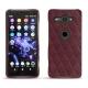 Funda de piel Sony Xperia XZ2 Compact - Lie de vin - Couture ( Pantone 5115C ) 