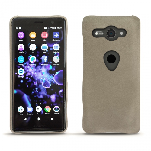 レザーケース Sony Xperia XZ2 CompactDarboun sabla ( Pantone #BCB1A1 )