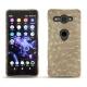 Sony Xperia XZ2 Compact leather cover - Autruche desert