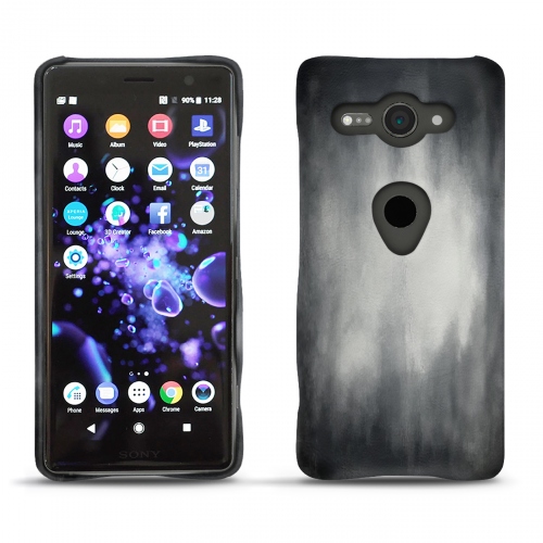 Funda de piel Sony Xperia XZ2 CompactGris Patine