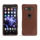 Lederschutzhülle Sony Xperia XZ2 Compact - Marron délicat