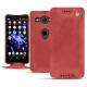 가죽 커버 Sony Xperia XZ2 Compact - Cerise vintage ( Pantone 185C ) 