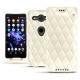 가죽 커버 Sony Xperia XZ2 Compact - Blanc - Couture ( Bologna - White ) 