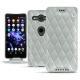 Funda de piel Sony Xperia XZ2 Compact - Gris - Couture ( Nappa - Pantone W428C ) 
