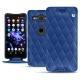 Capa em pele Sony Xperia XZ2 Compact - Bleu océan - Couture ( Nappa - Pantone 293C ) 
