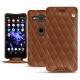 Housse cuir Sony Xperia XZ2 Compact - Marron - Couture ( Nappa - Pantone 1615C ) 