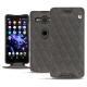 Lederschutzhülle Sony Xperia XZ2 Compact - Anthracite - Couture ( Pantone 424C ) 