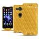 Housse cuir Sony Xperia XZ2 Compact - Jaune soulèu - Couture