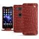 Custodia in pelle Sony Xperia XZ2 Compact - Autruche ciliegia