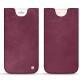 Pochette cuir Apple iPhone 8 Plus - Prune vintage ( Pantone 512C ) 