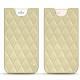 Pochette cuir Apple iPhone 8 Plus - Beige - Couture ( Nappa - Pantone 7502C ) 