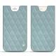 レザーケース Apple iPhone 8 Plus - Bleu ciel - Couture ( Nappa - Pantone 277C ) 