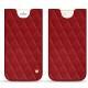レザーケース Apple iPhone 8 Plus - Rouge - Couture ( Nappa - Pantone 199C ) 