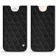 Apple iPhone 8 Plus leather pouch - Ebène - Couture ( Sleek P C12 - Black ) 