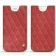 Pochette cuir Apple iPhone 8 Plus - Cerise vintage - Couture