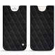Pochette cuir Apple iPhone 8 Plus - Negre poudro - Couture