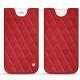 Apple iPhone 8 Plus leather pouch - Rouge troupelenc - Couture