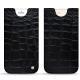 Pochette cuir Apple iPhone 8 Plus - Crocodile nero
