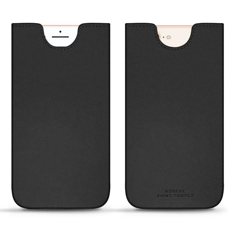 Apple iPhone 8 Plus leather pouch - Noir PU