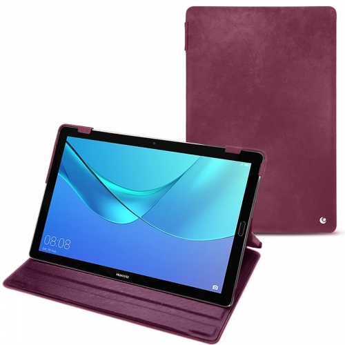 Housse cuir Huawei MediaPad M5 10 Pro : Protection sur mesure pour tablette sur NorevePrune vintage ( Pantone #612434 ) 